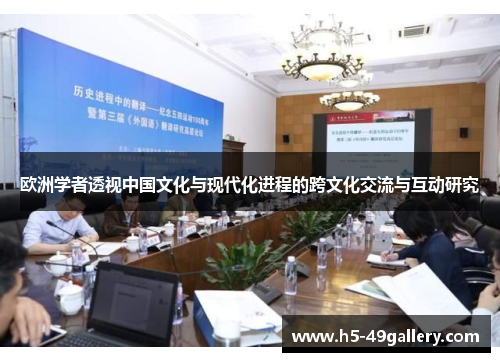 欧洲学者透视中国文化与现代化进程的跨文化交流与互动研究